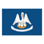 Staatsflagge Louisiana Fotodruck (Vorne)