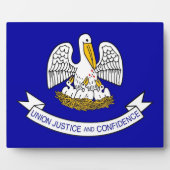 Staatsflagge Louisiana Fotoplatte (Vorderseite)