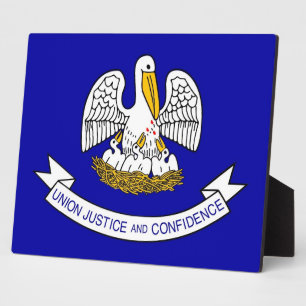 Staatsflagge Louisiana Fotoplatte