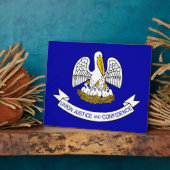 Staatsflagge Louisiana Fotoplatte (Seite)