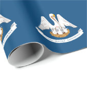 Staatsflagge Louisiana Geschenkpapier (Rolleneckpunkt)