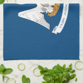 Staatsflagge Louisiana Geschirrtuch (Gefaltet)