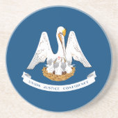 Staatsflagge Louisiana Getränkeuntersetzer (Vorne)