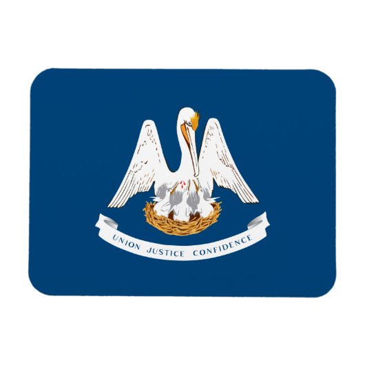 Staatsflagge Louisiana Magnet (Horizontal)