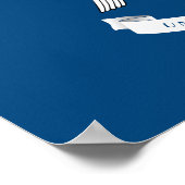 Staatsflagge Louisiana Poster (Ecke)