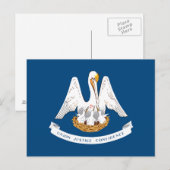Staatsflagge Louisiana Postkarte (Vorne/Hinten)