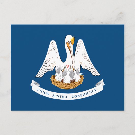 Staatsflagge Louisiana Postkarte (Vorderseite)