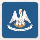 Staatsflagge Louisiana Rechteckiger Pappuntersetzer (Vorderseite)