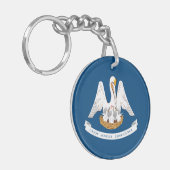 Staatsflagge Louisiana Schlüsselanhänger (Vorderseite links)