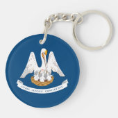 Staatsflagge Louisiana Schlüsselanhänger (Rückseite)