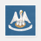 Staatsflagge Louisiana Serviette (Vorderseite)
