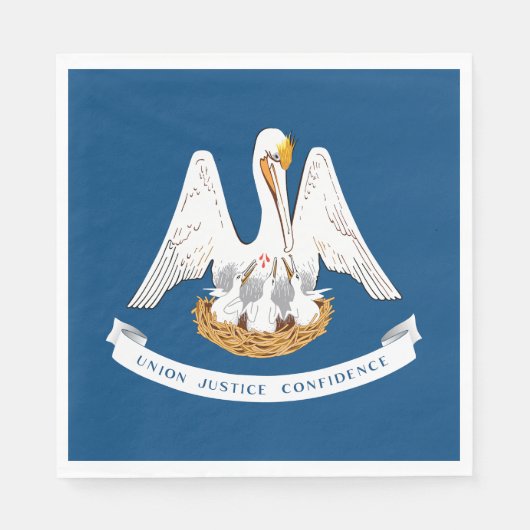 Staatsflagge Louisiana Serviette (Vorderseite)