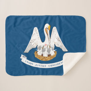 Staatsflagge Louisiana Sherpadecke