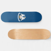 Staatsflagge Louisiana Skateboard (Horizontal)