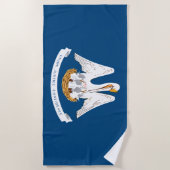 Staatsflagge Louisiana Strandtuch (Vorderseite)