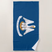 Staatsflagge Louisiana Strandtuch (Vorderseite)