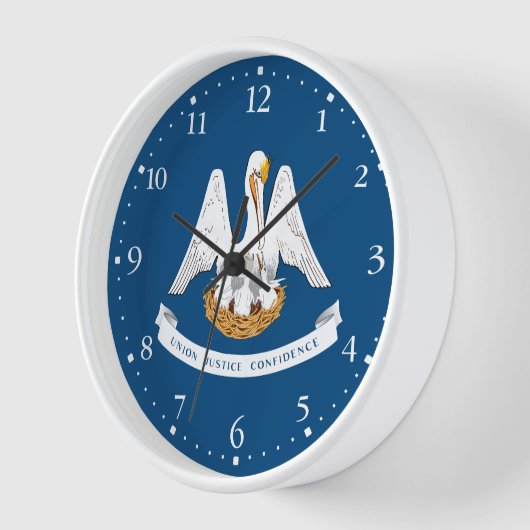 Staatsflagge Louisiana Uhr (Winkel)