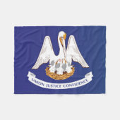 Staatsflagge Louisiana, USA Fleecedecke (Vorderseite (Horizontal))