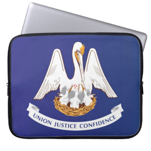 Staatsflagge Louisiana, USA Laptopschutzhülle