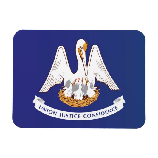 Staatsflagge Louisiana, USA Magnet (Horizontal)