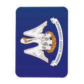 Staatsflagge Louisiana, USA Magnet (Vertikal)