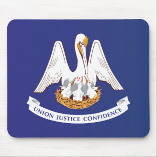 Staatsflagge Louisiana, USA Mousepad
