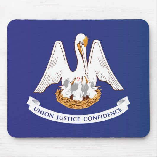 Staatsflagge Louisiana, USA Mousepad (Vorne)