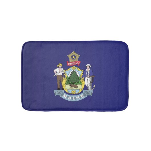 Staatsflagge Maine, USA Badematte (Vorderseite)
