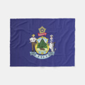 Staatsflagge Maine, USA Fleecedecke (Vorderseite (Horizontal))