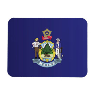 Staatsflagge Maine, USA Magnet