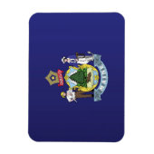 Staatsflagge Maine, USA Magnet (Vertikal)