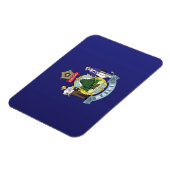 Staatsflagge Maine, USA Magnet (Linke Seite)