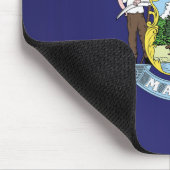 Staatsflagge Maine, USA Mousepad (Ecke)
