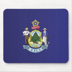 Staatsflagge Maine, USA Mousepad