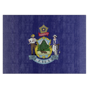 Staatsflagge Maine, USA Schneidebrett