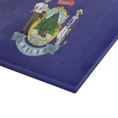 Staatsflagge Maine, USA Schneidebrett (Ecke)