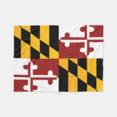 Staatsflagge Maryland, USA Fleecedecke (Vorderseite (Horizontal))