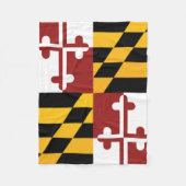 Staatsflagge Maryland, USA Fleecedecke (Vorderseite)