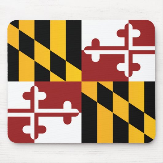 Staatsflagge Maryland, USA Mousepad (Vorne)