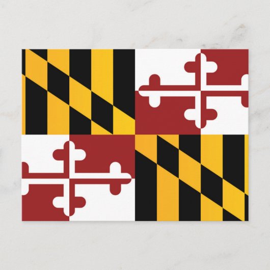 Staatsflagge Maryland, USA Postkarte (Vorderseite)