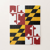 Staatsflagge Maryland, USA Puzzle (Vertikal)