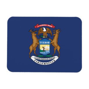Staatsflagge Michigan, USA Magnet