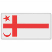 Staatsflagge Mikmaq Aufkleber (Vorderseite)