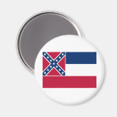 Staatsflagge Mississippi Magnet (Vorderseite/Rückseite)