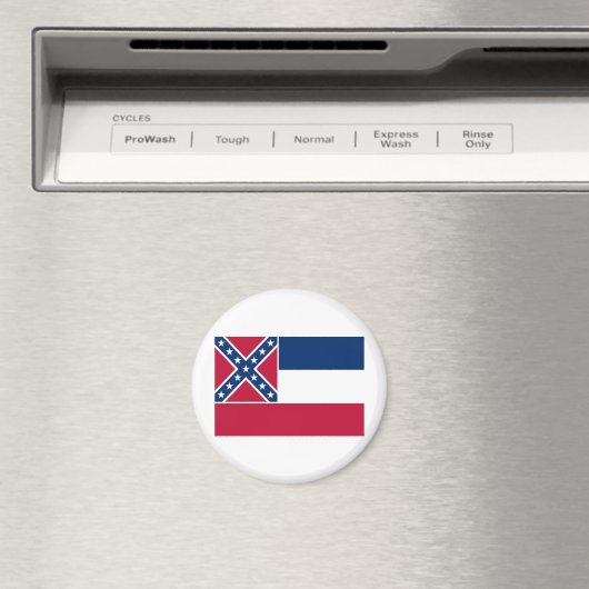 Staatsflagge Mississippi Magnet (In Situ (Geschirrspüler))