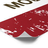 Staatsflagge Modesto Poster (Ecke)