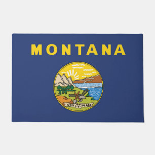 Staatsflagge Montana, USA Fußmatte