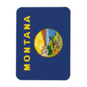 Staatsflagge Montana, USA Magnet (Vertikal)