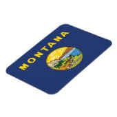 Staatsflagge Montana, USA Magnet (Linke Seite)