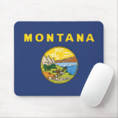 Staatsflagge Montana, USA Mousepad (Mit Mouse)